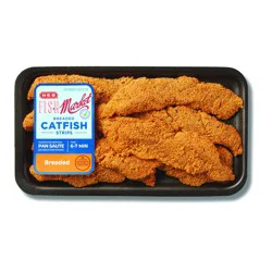 H-E-B Fish Market Seasoned Breaded Catfish Strips