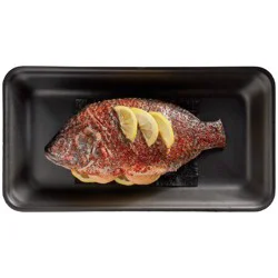 H-E-B Fish Market Stuffed Seasoned Whole Tilapia - Ancho Chile Butter