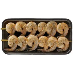 H-E-B Fish Market Marinated Shrimp Skewers - Garlic Parmesan