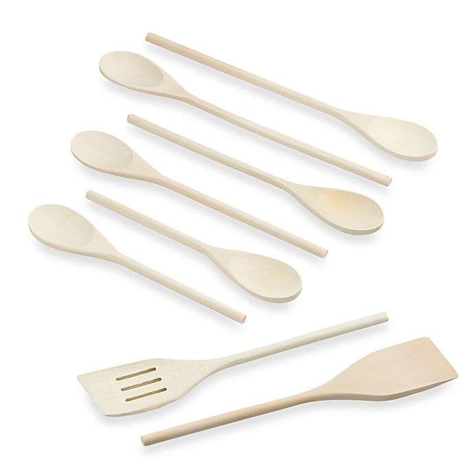 slide 1 of 1, SALT Wood Utensil Set, 8 ct