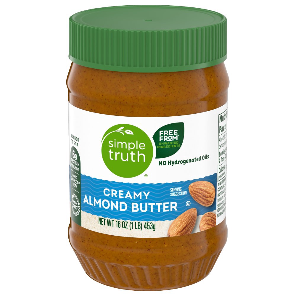 slide 3 of 6, Simple Truth No Stir Smooth Almond Butter, 16 oz