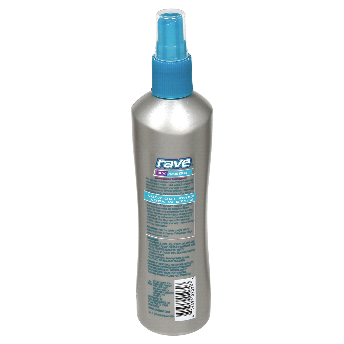 slide 2 of 2, Rave 4X Mega Unscented Hairspray With ClimaShield, 11 oz