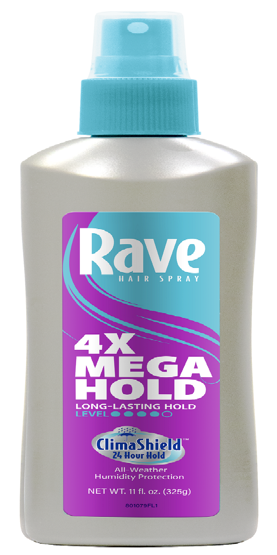 slide 1 of 2, Rave 4X Mega Unscented Hairspray With ClimaShield, 11 oz