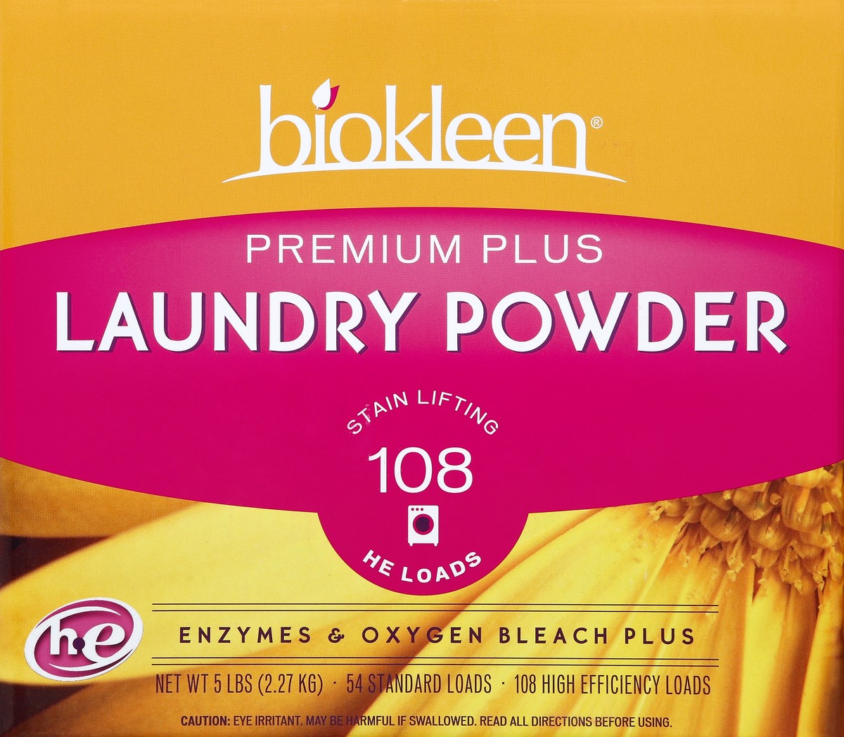 slide 4 of 4, Biokleen Laundry Powder Premium Plus Stain Lifting Enzyme Formula, 5 lb