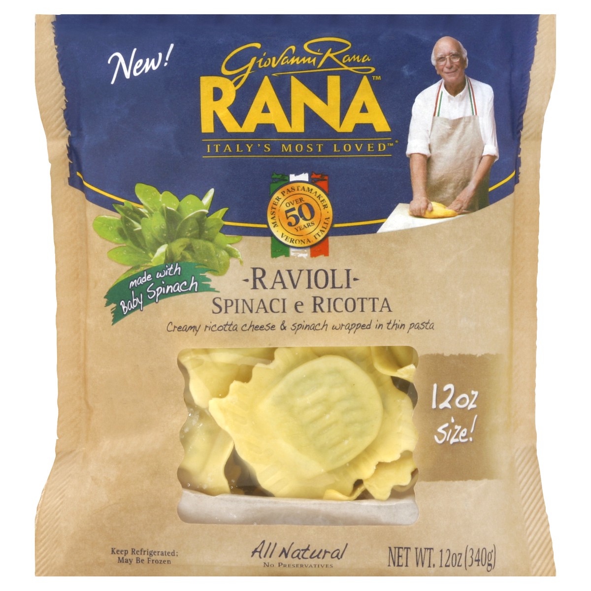 slide 2 of 2, Rana Spinach & Ricotta Ravioli, 10 oz