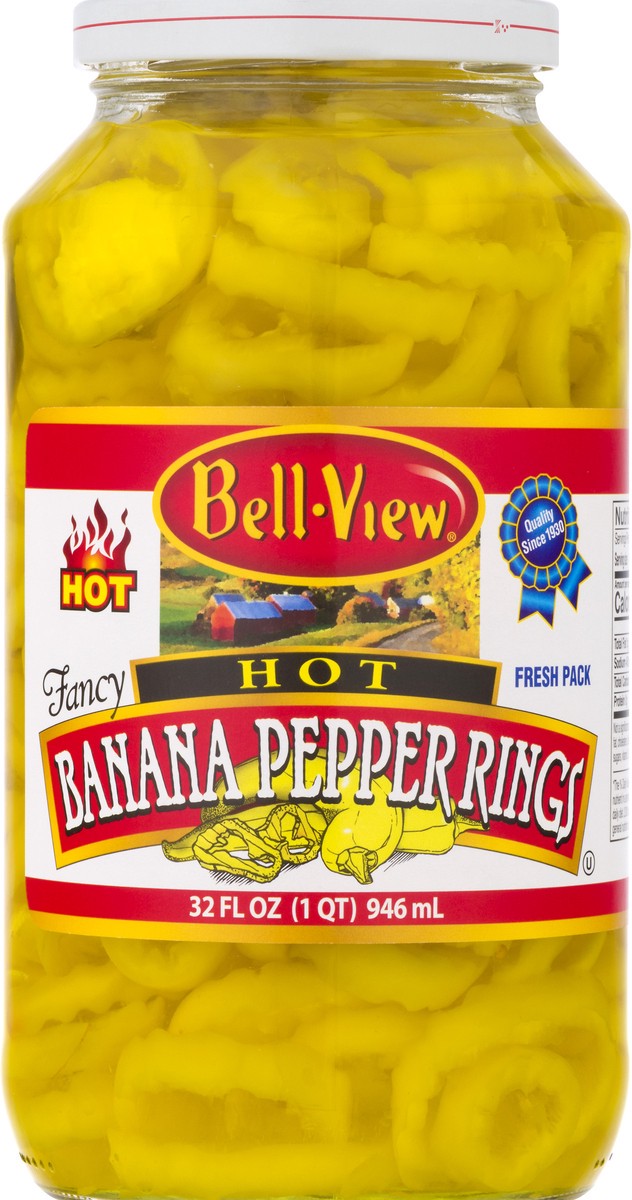 slide 6 of 13, Bell-View Hot Fresh Pack Banana Pepper Rings 32 oz, 32 oz