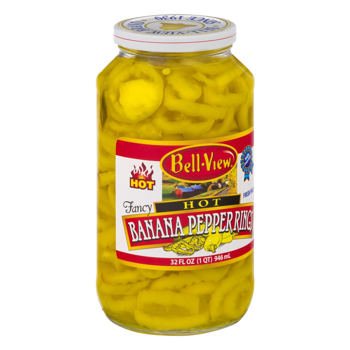 slide 5 of 13, Bell-View Hot Fresh Pack Banana Pepper Rings 32 oz, 32 oz