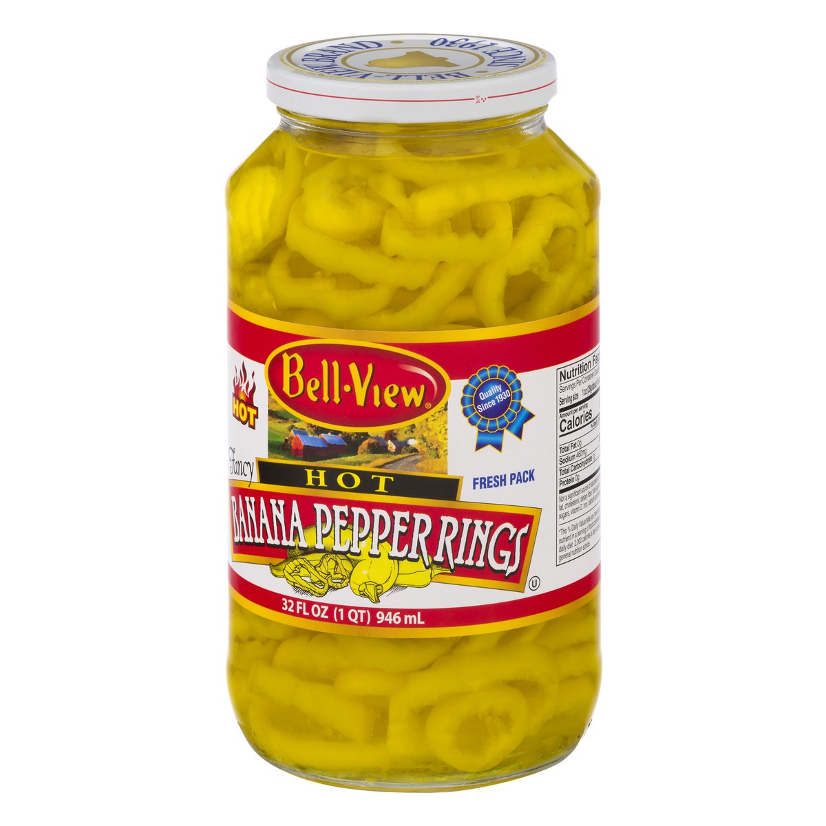 slide 3 of 13, Bell-View Hot Fresh Pack Banana Pepper Rings 32 oz, 32 oz