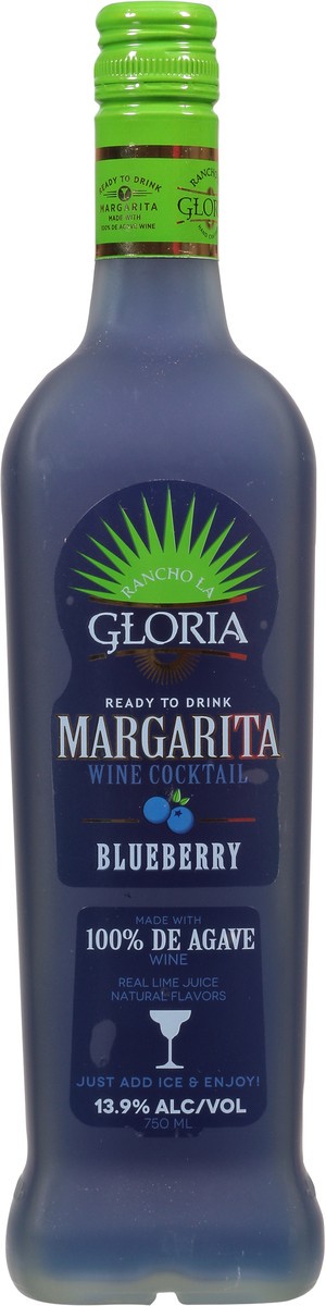 slide 2 of 10, Rancho La Gloria Margarita Blueberry Wine Cocktail 750 ml, 