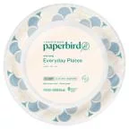 Paperbird Plates 10.06 Inch Decorated Strong Everyday