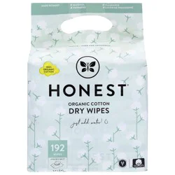 Honest Organic Cotton Dry Wipes 4 - 48 Wipe Packs