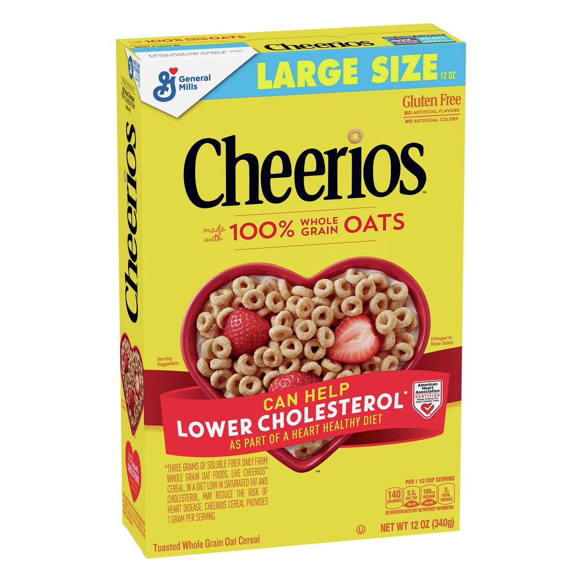 slide 2 of 10, General Mills Breakfast Cereal with Whole Grain Oats Gluten Free, 12 oz