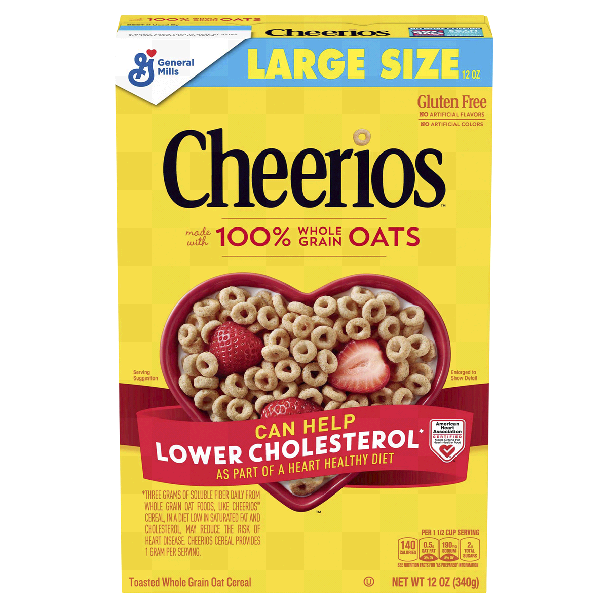 slide 1 of 1, Cheerios Cereal 12 oz, 12 oz
