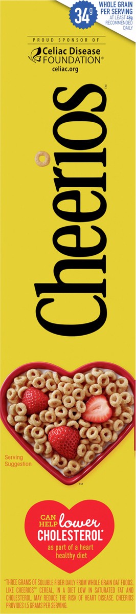 slide 7 of 9, Cheerios Cereal, Limited Edition Happy Heart Shapes, Heart Healthy Cereal With Whole Grain Oats, Large Size, 12 oz, 12 oz