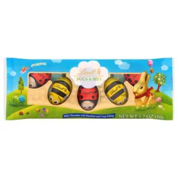 Lindt Bugs & Bees with Hazelnut and Crisp Filling Milk Chocolate 1.7 oz