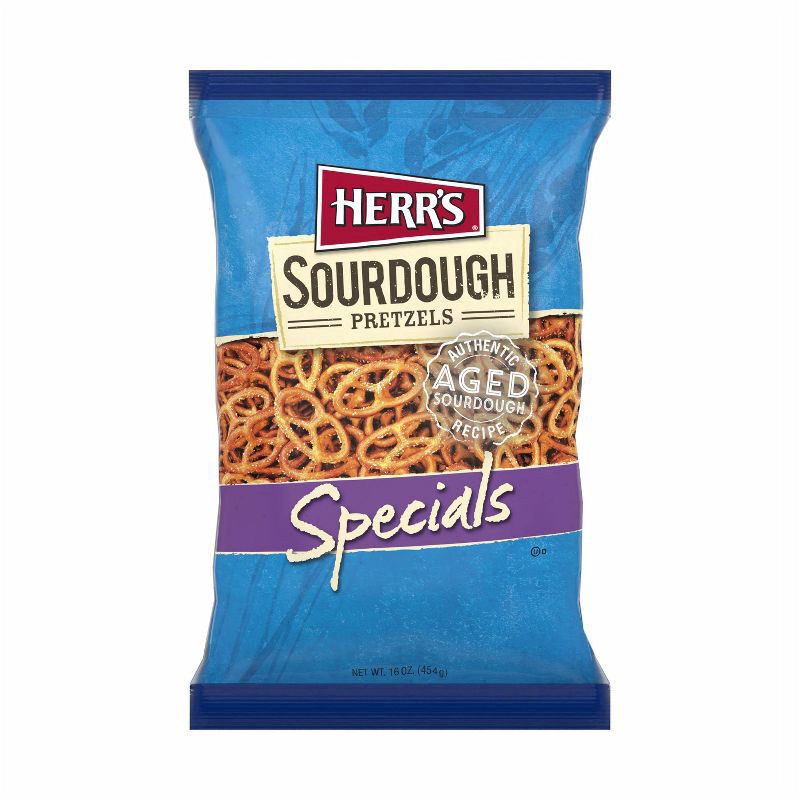 slide 1 of 1, Herr's Sourdough Specials Pretzels - 16 oz, 16 oz