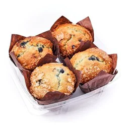 Market District Blueberry Muffins, 4 Pack