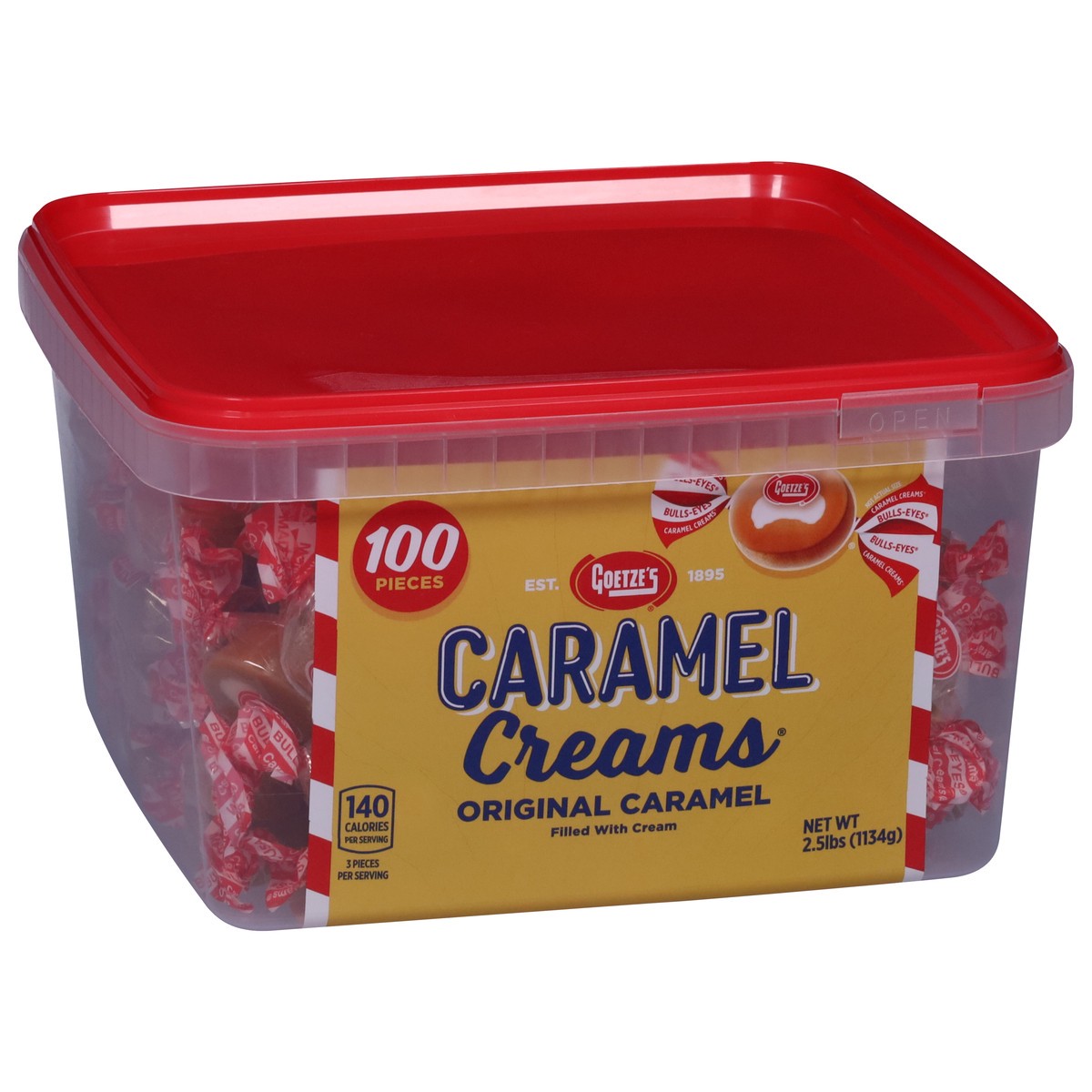 slide 3 of 12, Goetze's Caramel Creams 100 ea, 100 ct