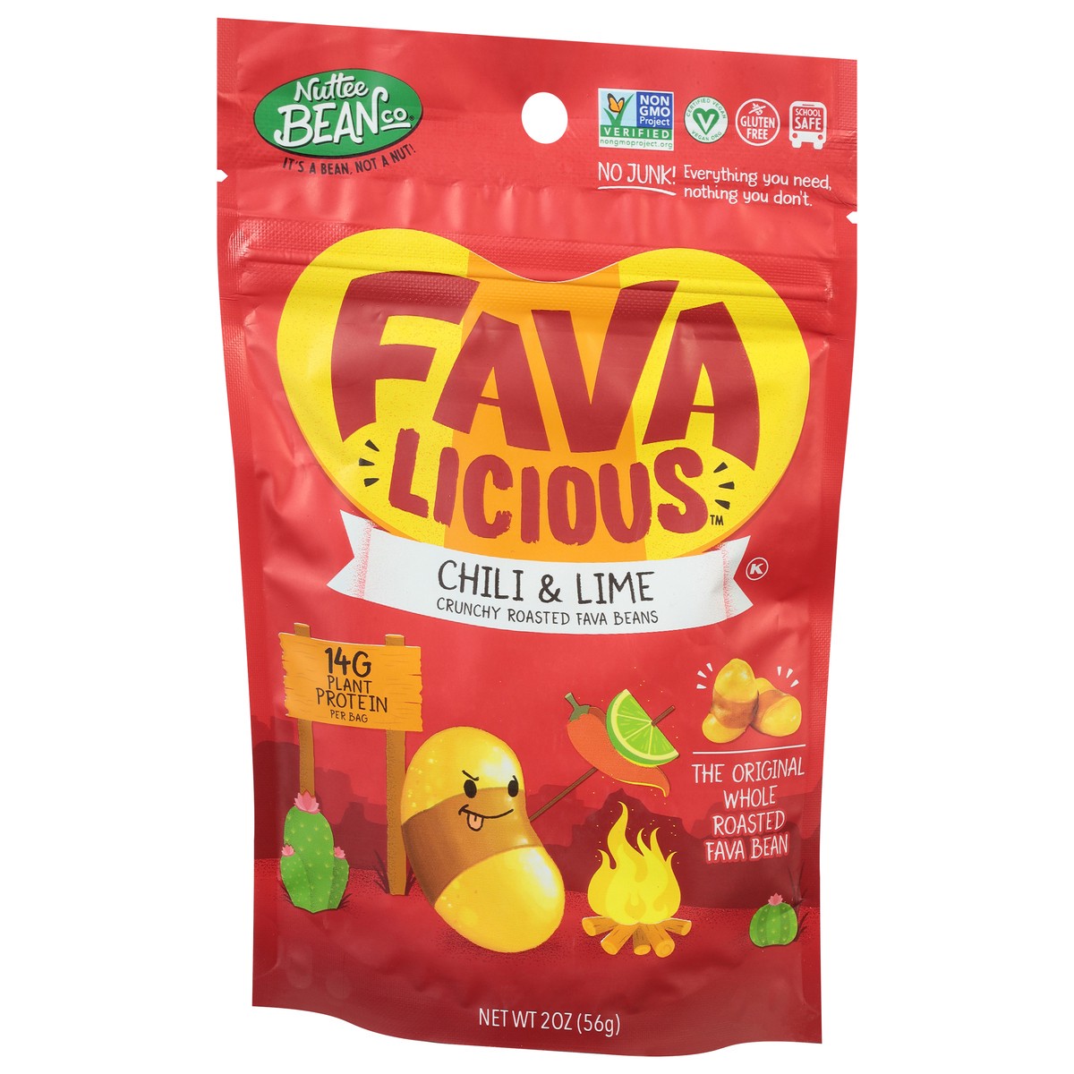 slide 3 of 14, Nuttee Bean Co Favalicious Chili & Lime Fava Beans 2 oz, 2 oz