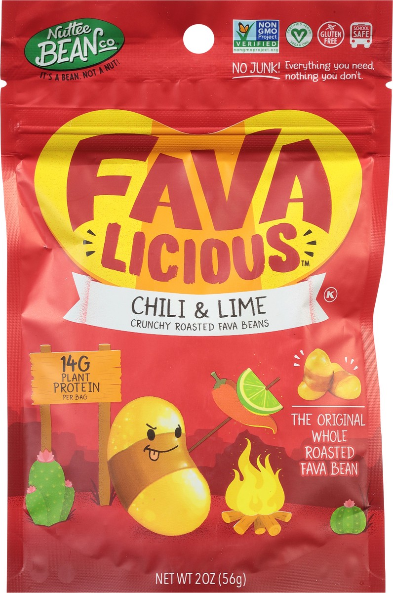 slide 8 of 14, Nuttee Bean Co Favalicious Chili & Lime Fava Beans 2 oz, 2 oz