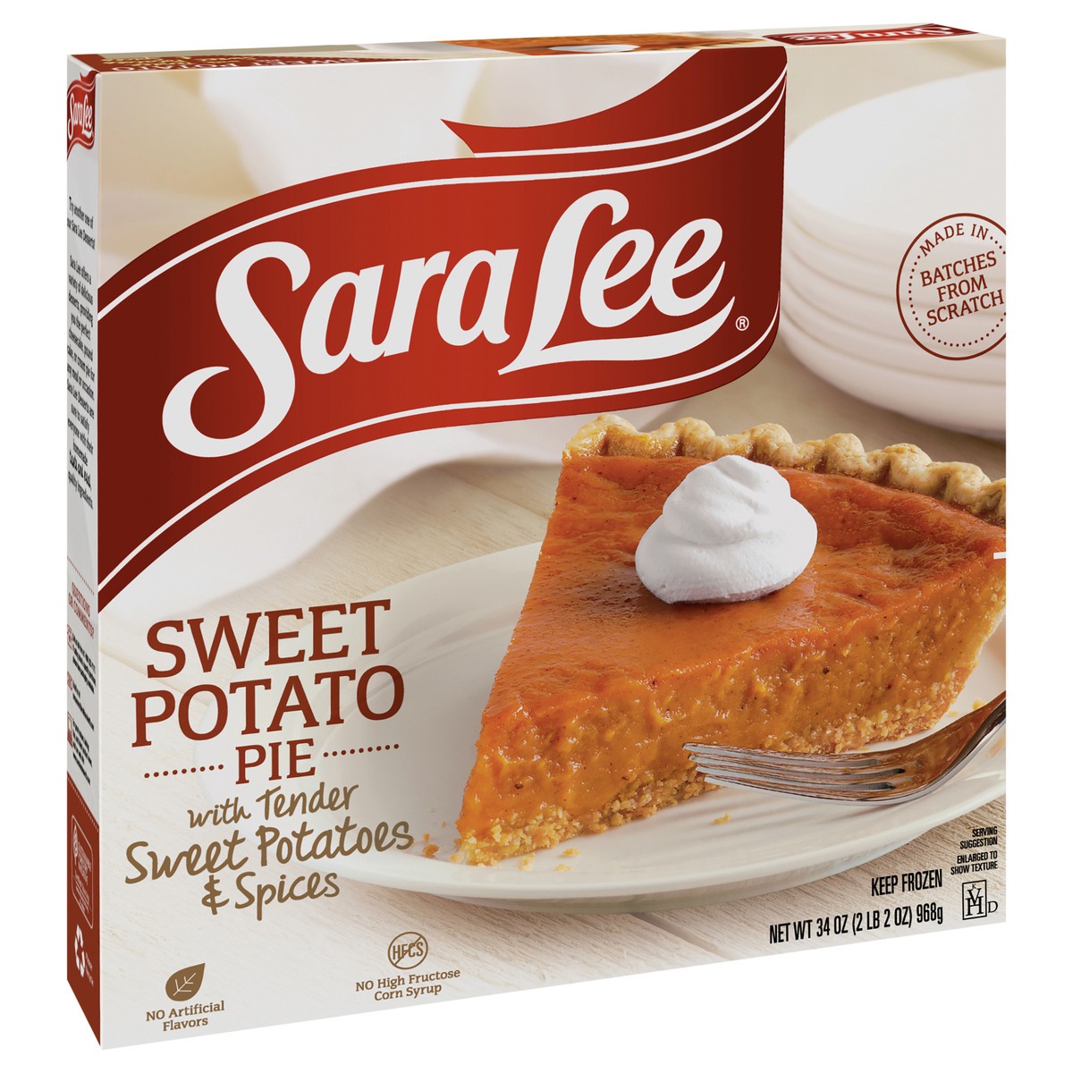 slide 12 of 12, Sara Lee Open Face Pie 9" Unbaked Sweet Potato 34oz, 34 oz