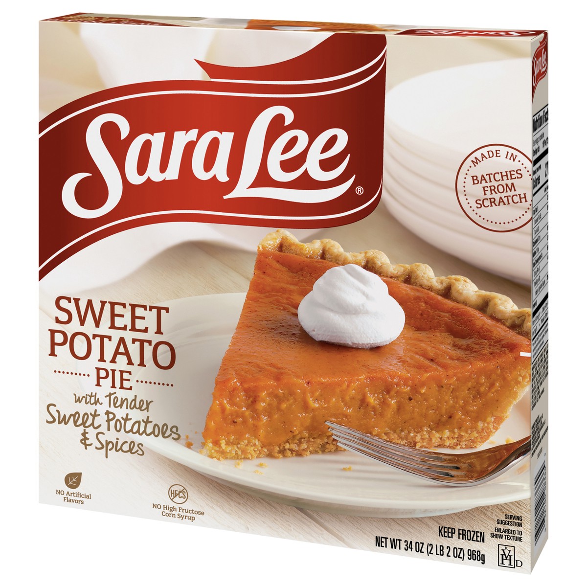 slide 6 of 12, Sara Lee Open Face Pie 9" Unbaked Sweet Potato 34oz, 34 oz