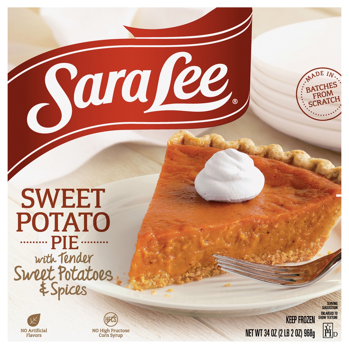 slide 3 of 12, Sara Lee Open Face Pie 9" Unbaked Sweet Potato 34oz, 34 oz