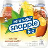 slide 18 of 22, Snapple Zero Sugar Half 'n Half Tea, 16 fl oz recycled plastic bottle, 6 pack - 6 ct, 6 ct