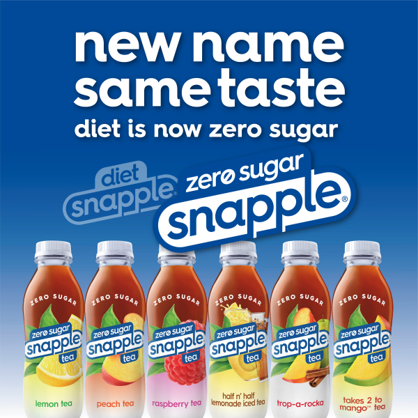 slide 20 of 22, Snapple Zero Sugar Half 'n Half Tea, 16 fl oz recycled plastic bottle, 6 pack - 6 ct, 6 ct