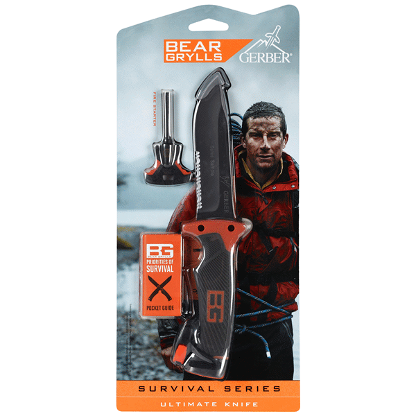 slide 1 of 1, Gerber 31-000751 Bear Grylls Ultimate Knife - Fixed Blade Survival with Sheath, 1 ct