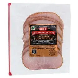 H-E-B Applewood Smoked Ham Slices with Natural Juices