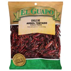 El Guapo Premium Toasted Arbol Chili Pods, 7.5 oz