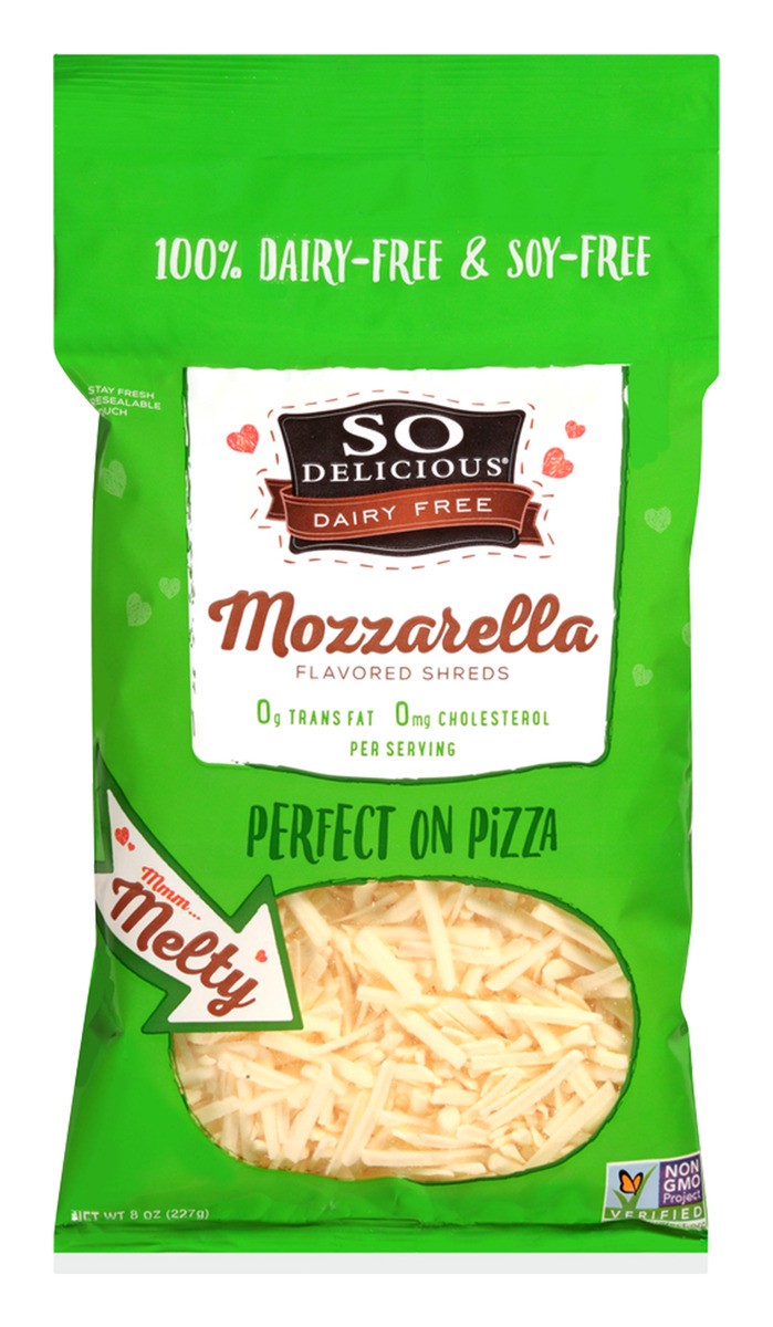 slide 1 of 7, So Delicious Mozzarella Shred Cheese, 8 oz