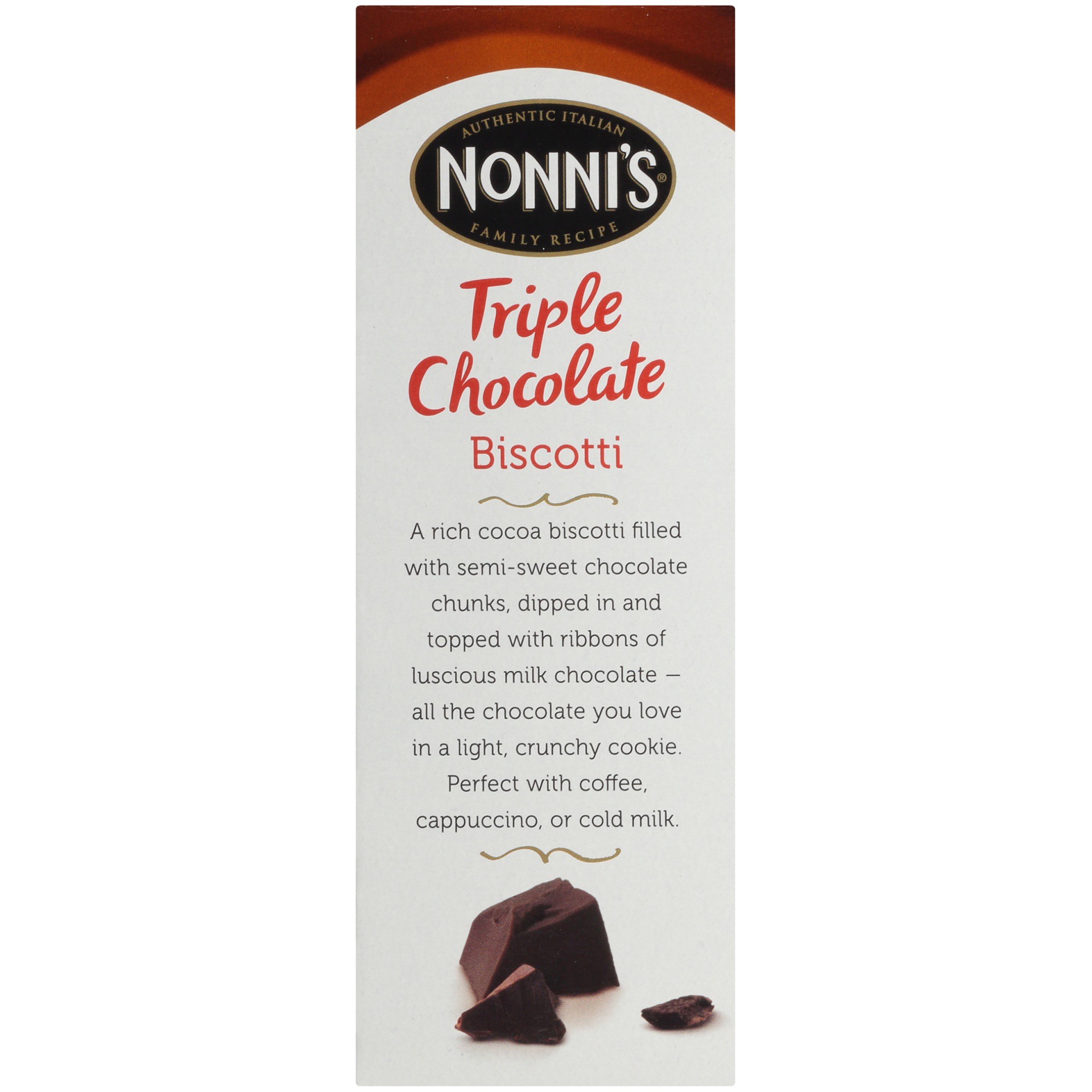 slide 2 of 8, Nonni's Triple Chocolate Biscotti, 8 ct