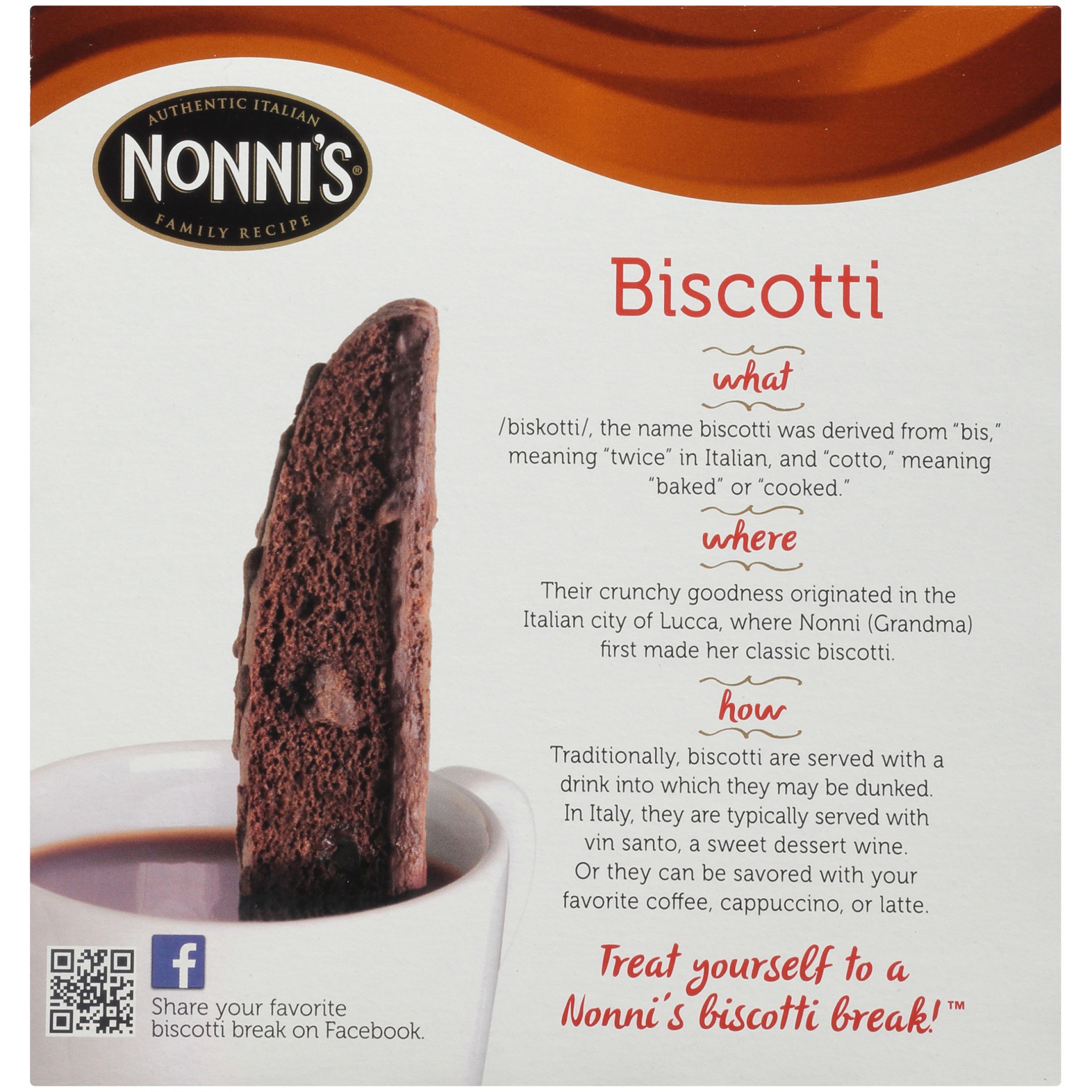 slide 6 of 8, Nonni's Triple Chocolate Biscotti, 8 ct