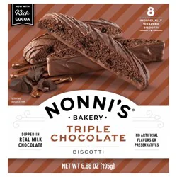 Nonni's Nonni’s Triple Chocolate Biscotti, 8-count carton 6.88 oz