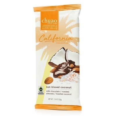 slide 1 of 1, Chuao Chocolatier California Collective Sun Kissed Coconut Chocolate Bar, 2.8 oz