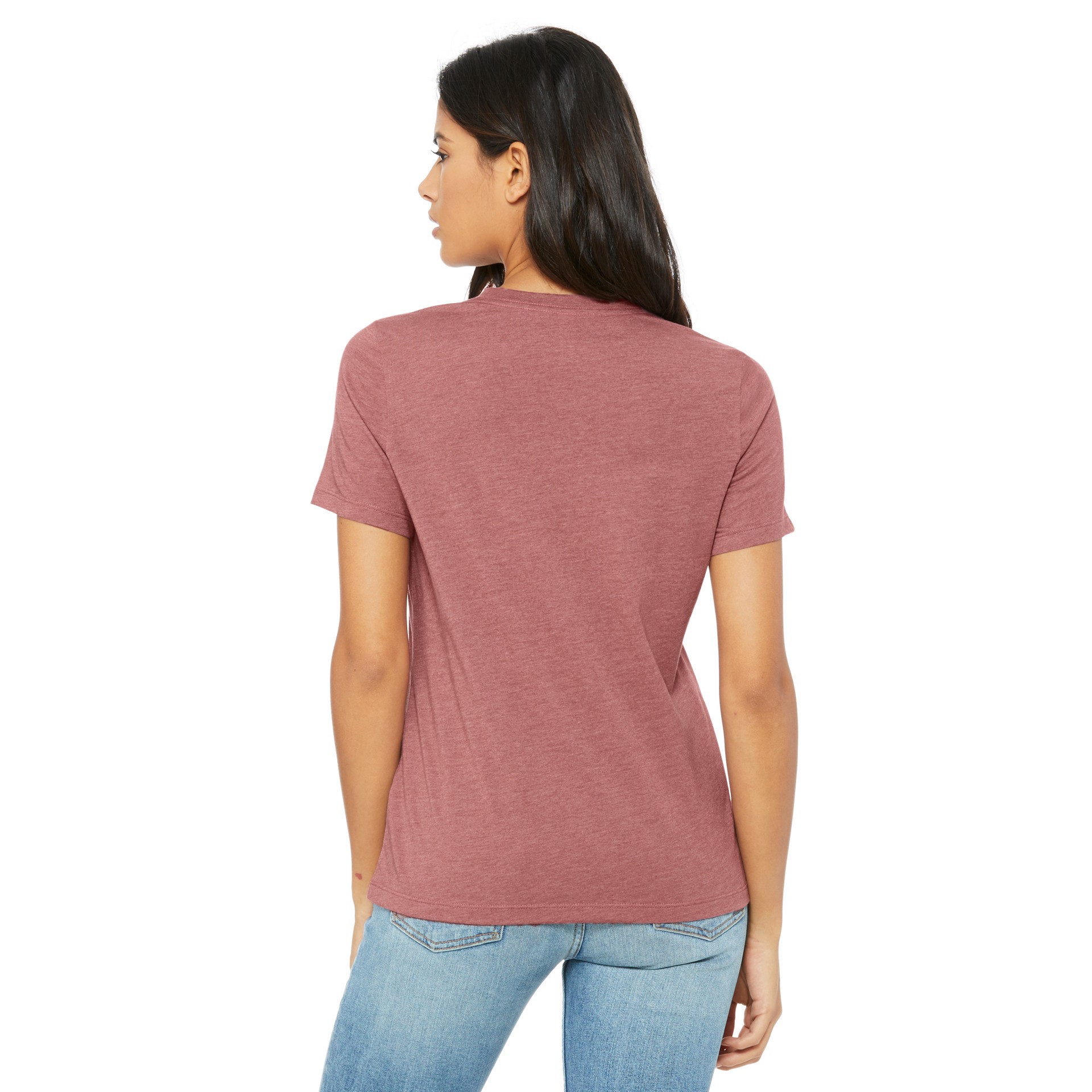 slide 2 of 4, Bella+canvas Women's Relaxed Heather Short Sleeve T-Shirt, LG