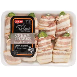 H-E-B Simply Wrapped Cream Cheese Jalapeno Poppers
