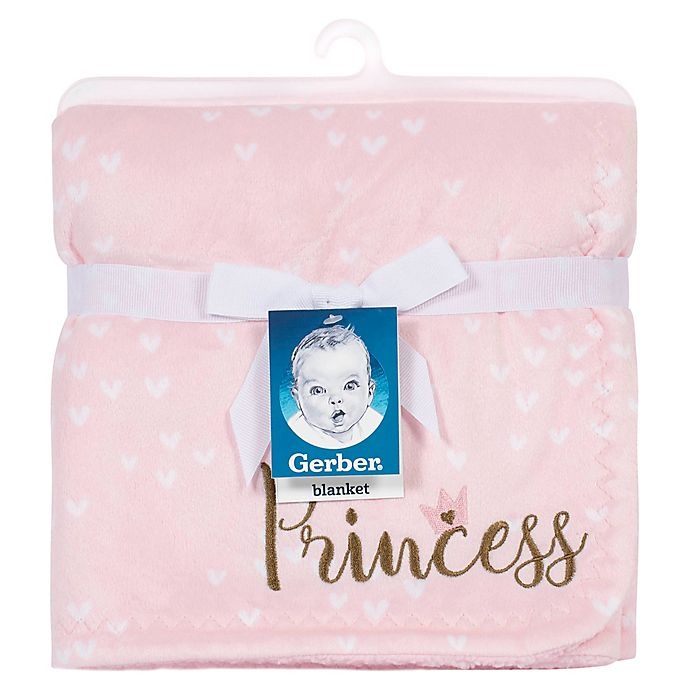 slide 4 of 4, Gerber Princess'' Plush Blanket - Pink'', 1 ct