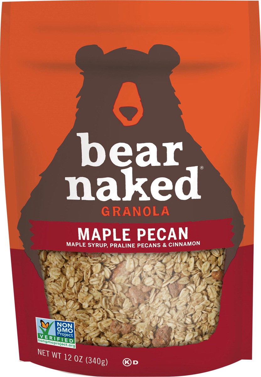 slide 4 of 9, Bear Naked Granola Cereal, Whole Grain Granola, Breakfast Snacks, Maple Pecan Crumble, 12oz Bag, 1 Bag, 12 oz