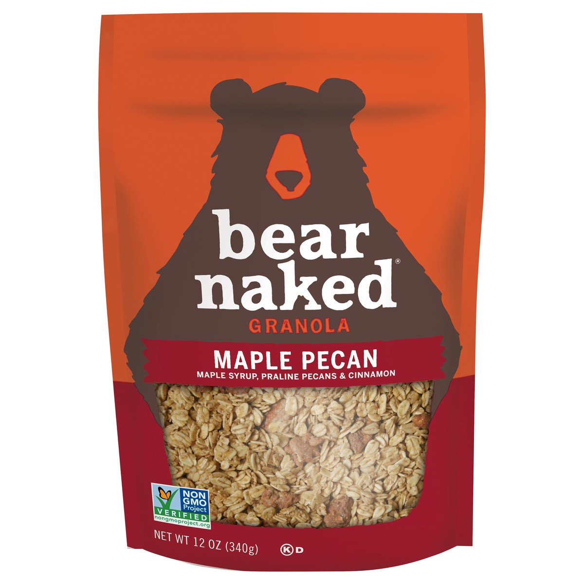 slide 5 of 9, Bear Naked Granola Cereal, Whole Grain Granola, Breakfast Snacks, Maple Pecan Crumble, 12oz Bag, 1 Bag, 12 oz