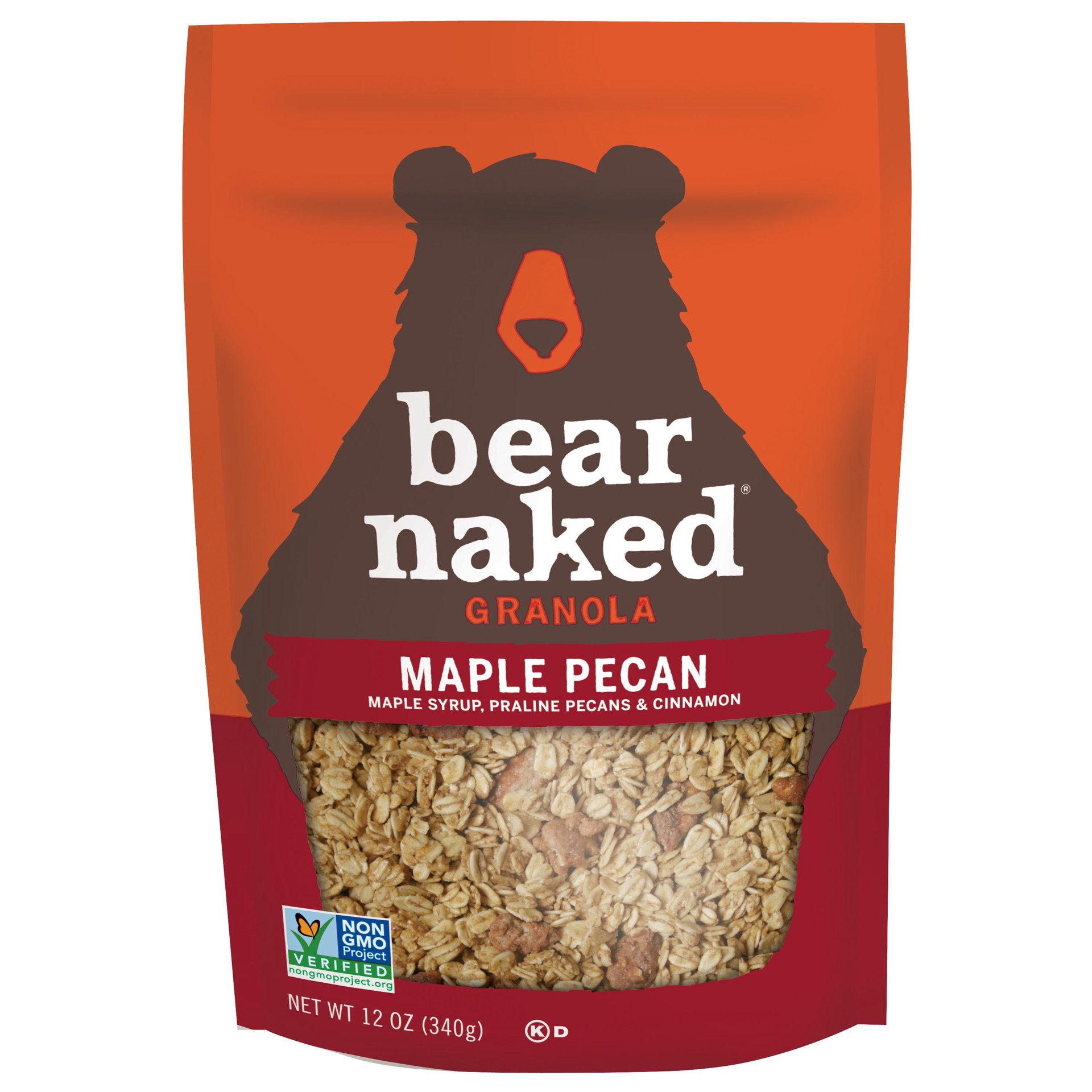 slide 1 of 3, Bear Naked Granola Cereal, Whole Grain Granola, Maple Pecan, 12 oz