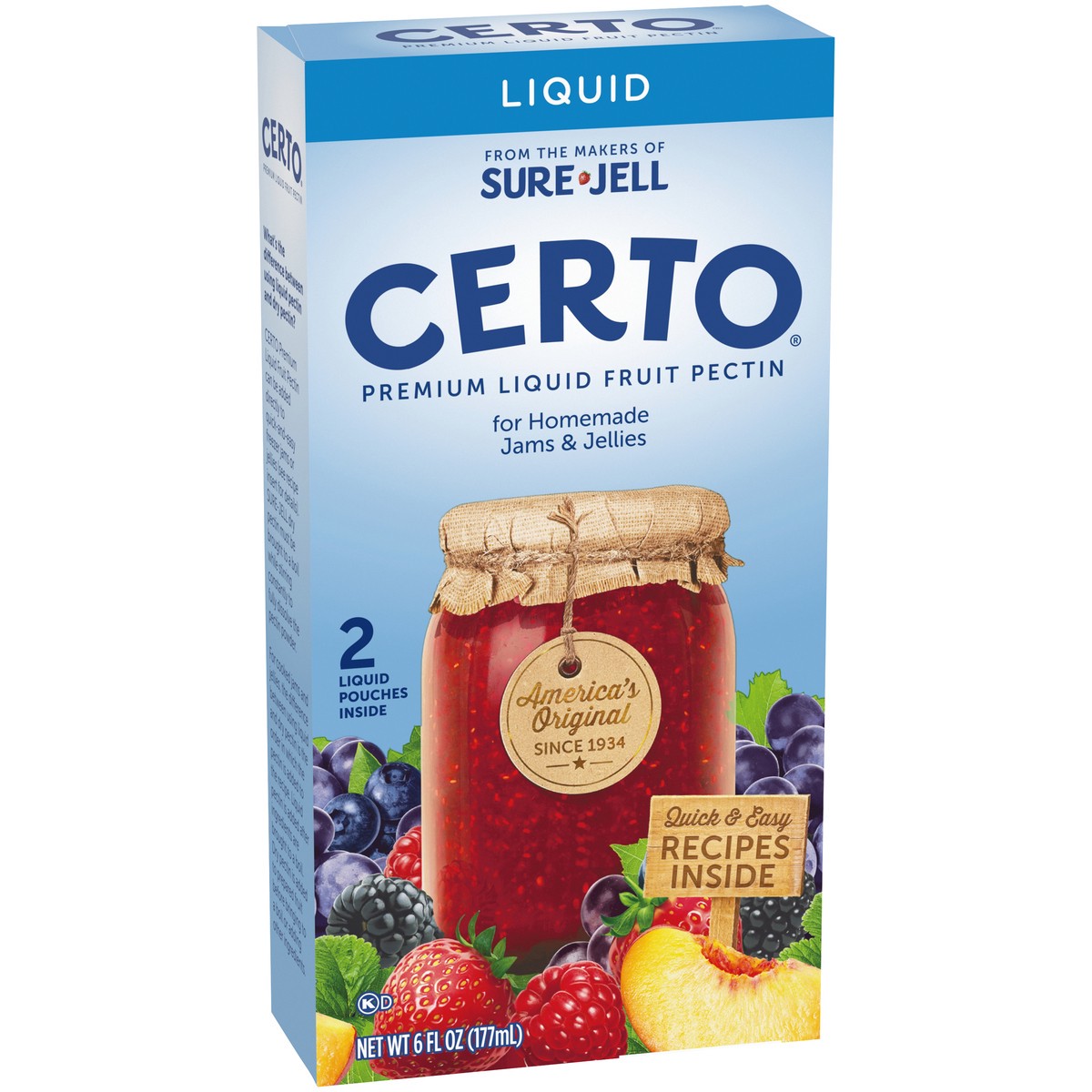 slide 7 of 9, Certo Premium Liquid Fruit Pectin, 2 ct Packs, 2 ct