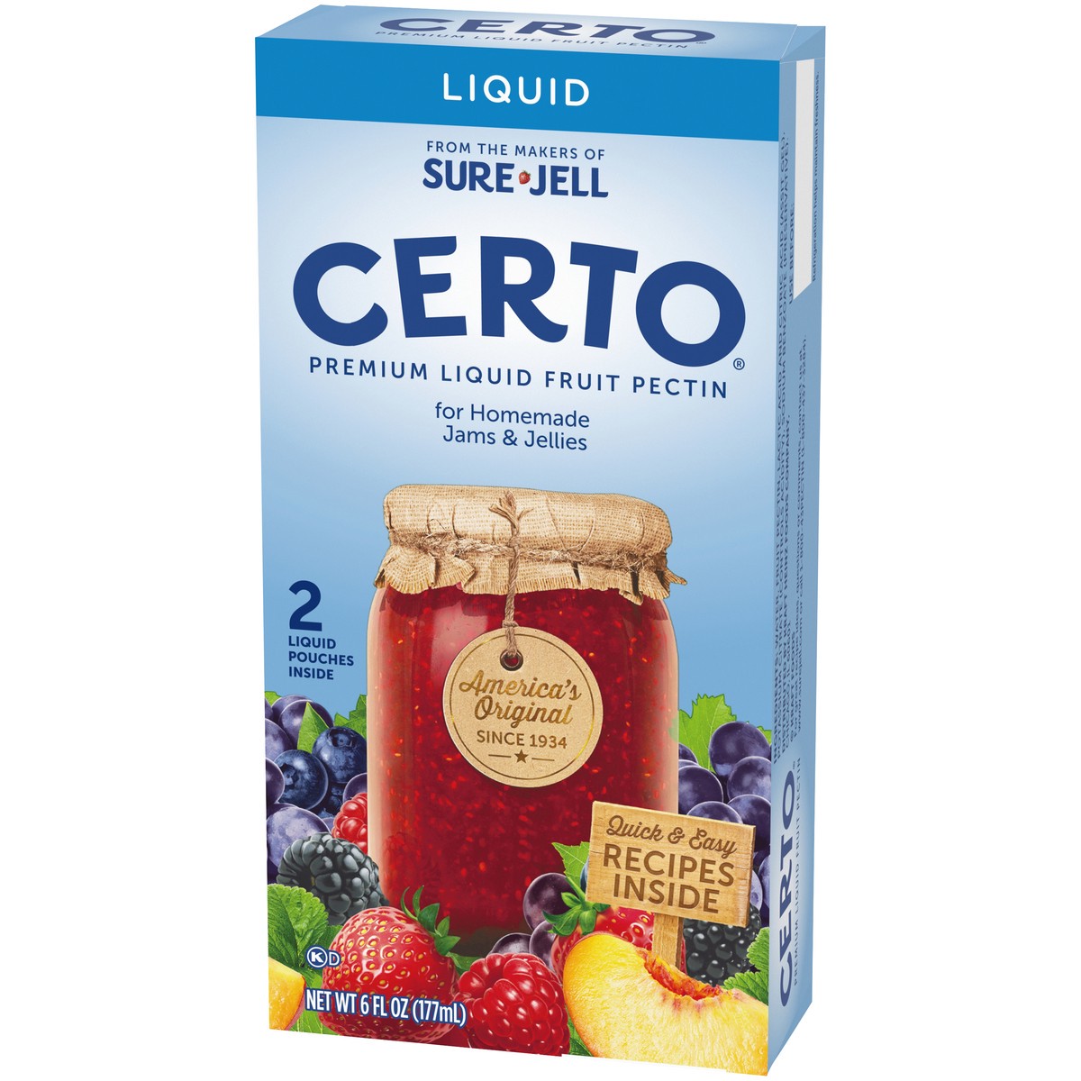 slide 6 of 9, Certo Premium Liquid Fruit Pectin, 2 ct Packs, 2 ct