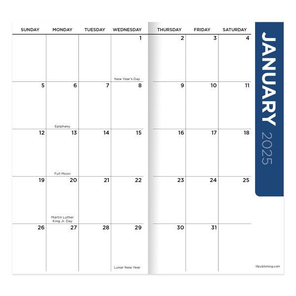 slide 2 of 6, 2025-2026 Tf Publishing Monthly Pocket Planner, 3-1/2"" X 6-1/2"", Zebra, January To December, 1 ct