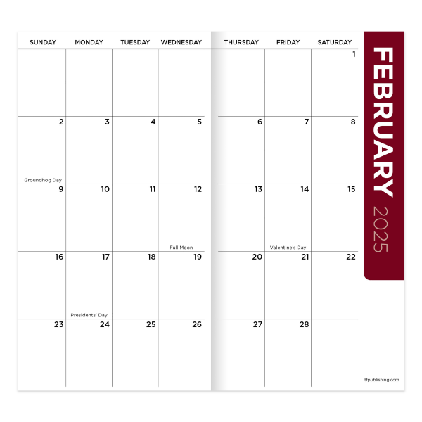 slide 5 of 6, 2025-2026 Tf Publishing Monthly Pocket Planner, 3-1/2"" X 6-1/2"", Zebra, January To December, 1 ct