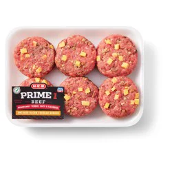 H-E-B Prime 1 Beef Sliders - Bacon Cheddar