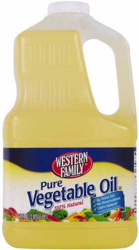 slide 1 of 1, Western Family Vegetable Oil, 64 oz