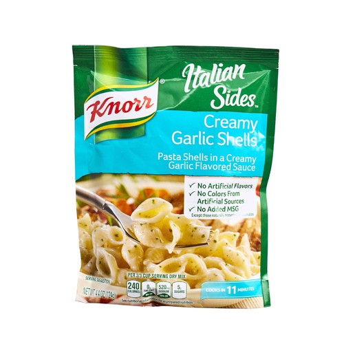 slide 1 of 1, Knorr® Italian Sides™ creamy garlic shells, 4.4 oz